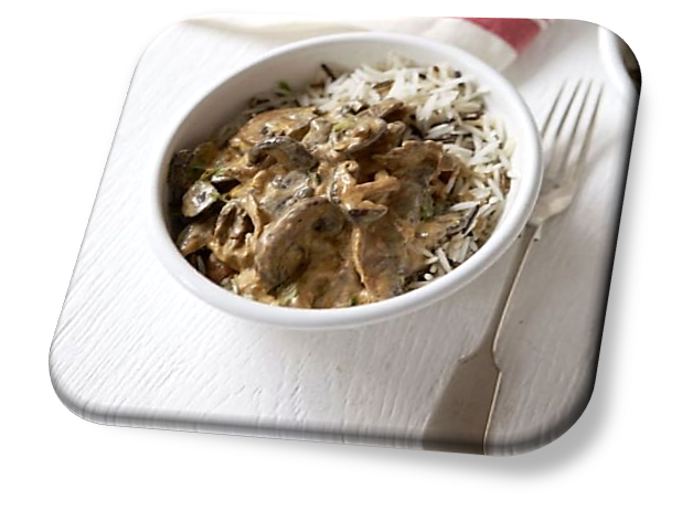 mushroom stroganoff